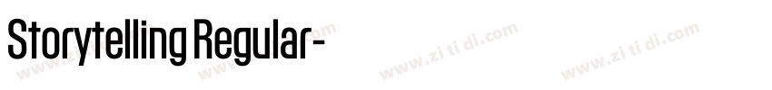 Storytelling Regular字体转换 Storytelling Regular字体转换